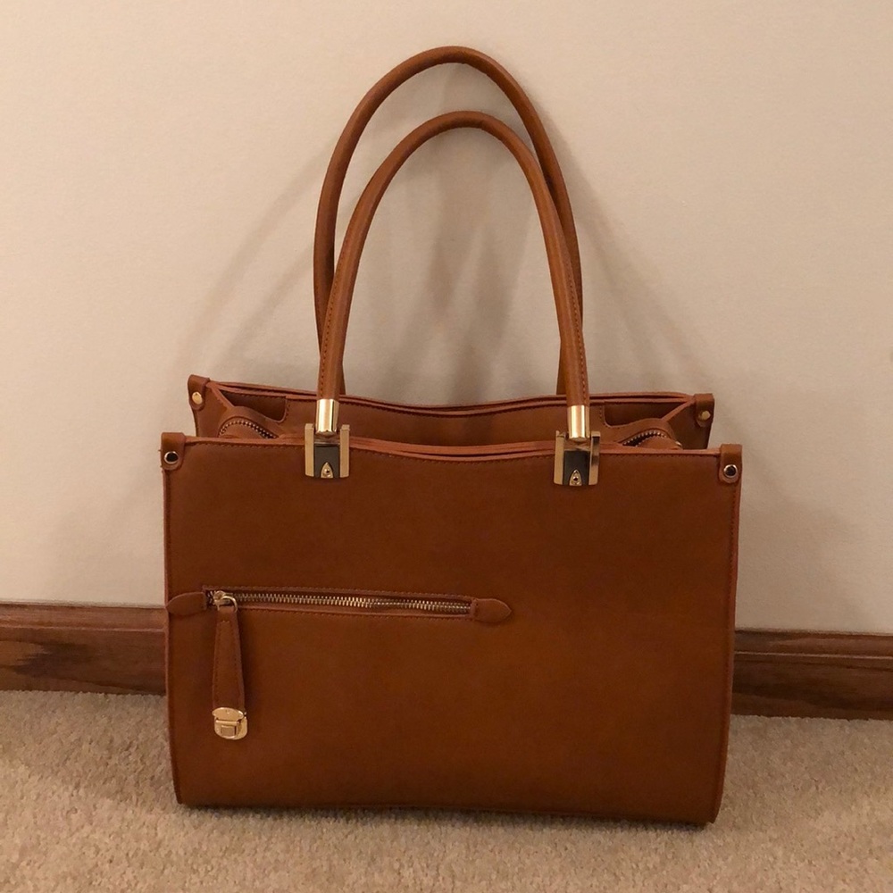 Camel color tote